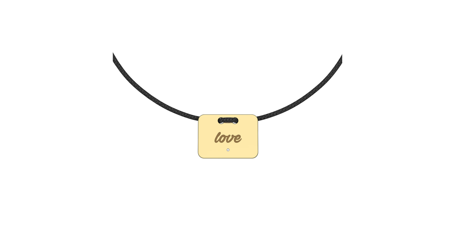 Diamond bracelet Military Stamp Love