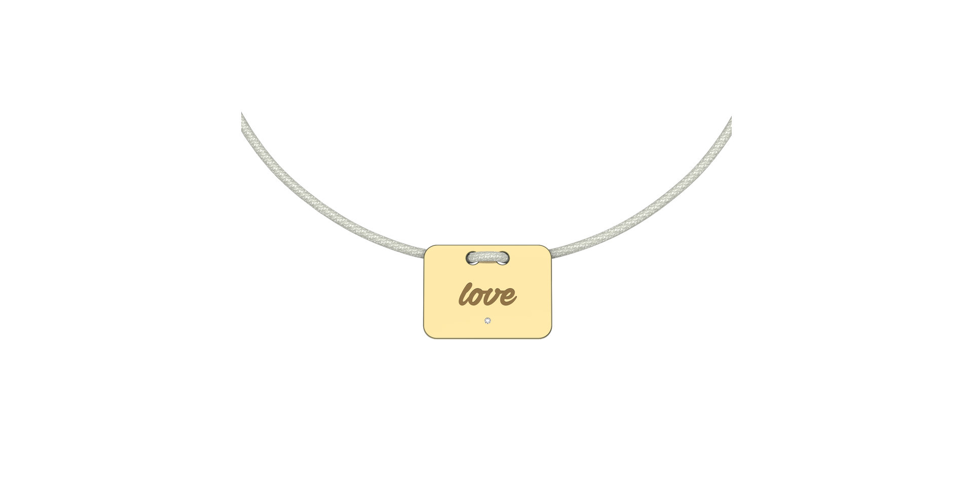 Diamond bracelet Military Stamp Love