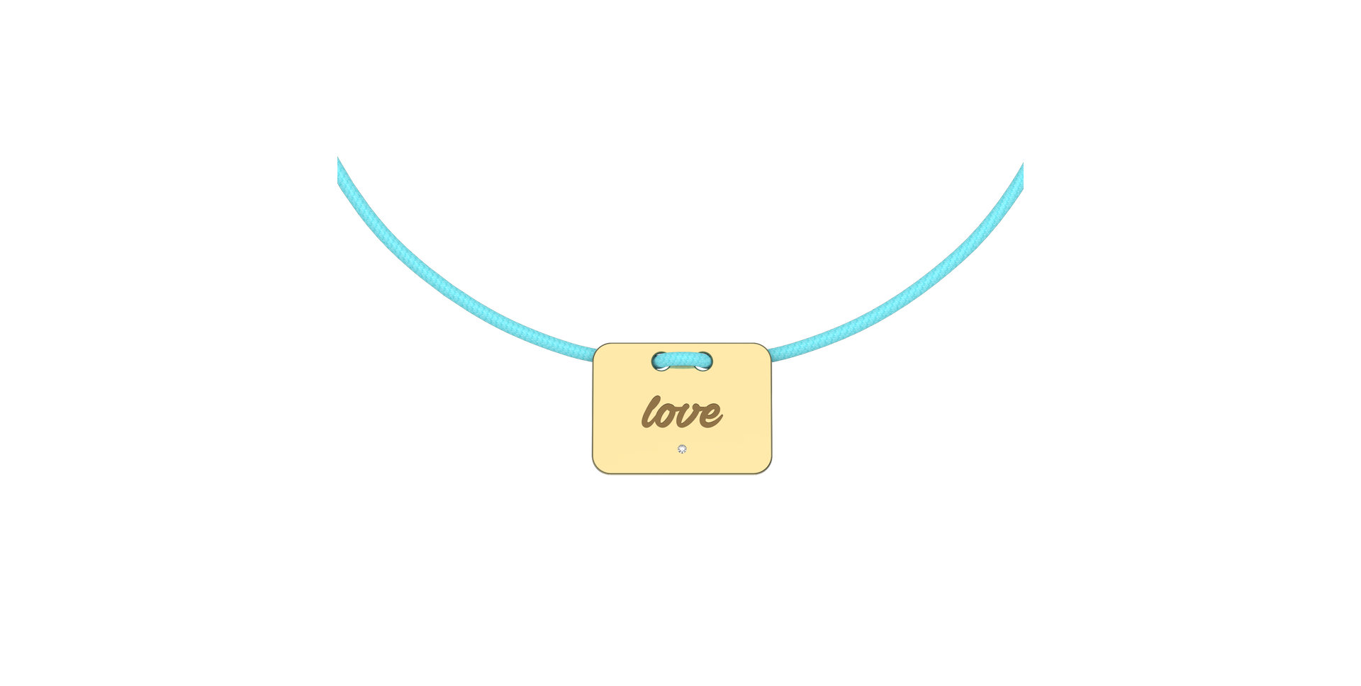 Diamond bracelet Military Stamp Love