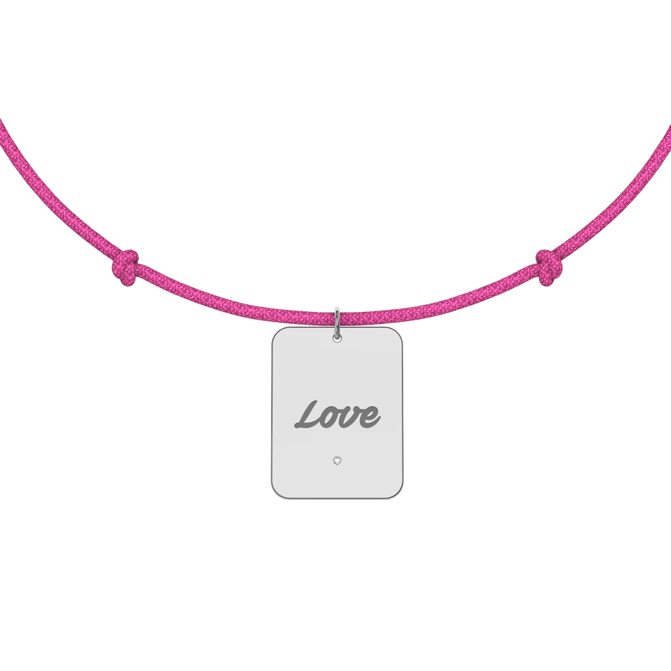 Diamond bracelet Stamp Love