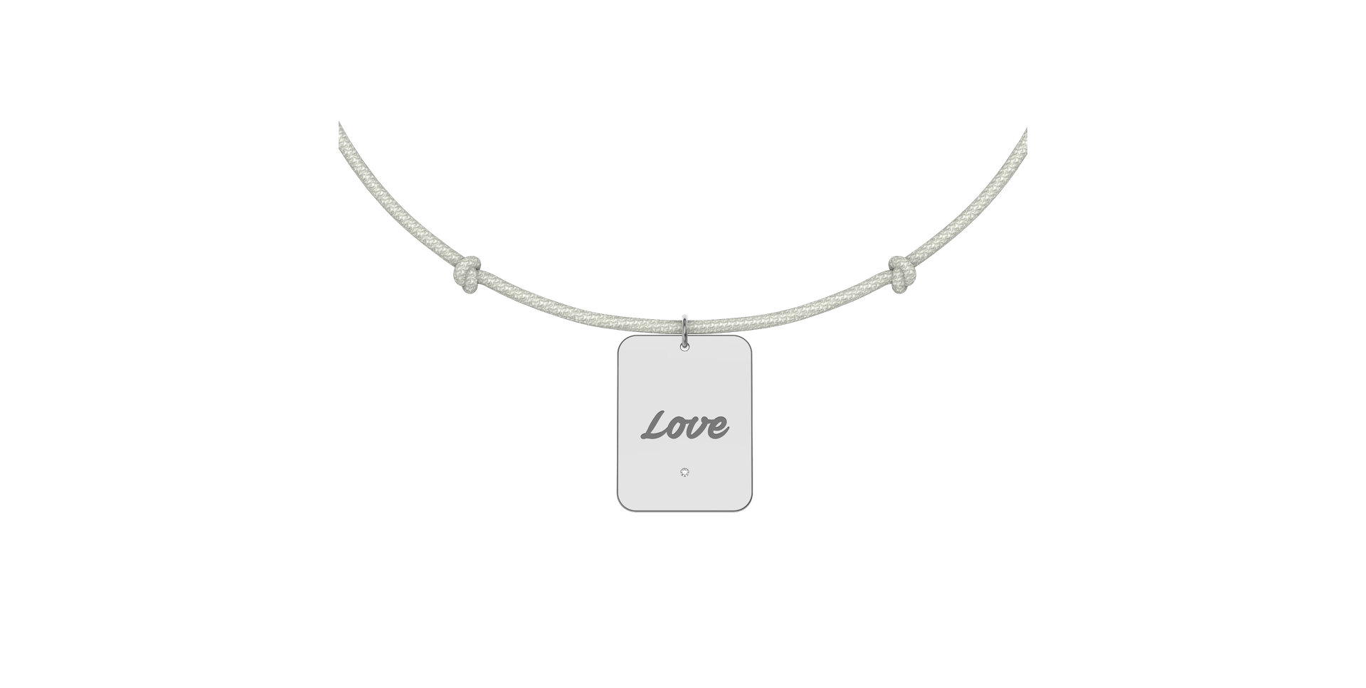 Diamond bracelet Stamp Love