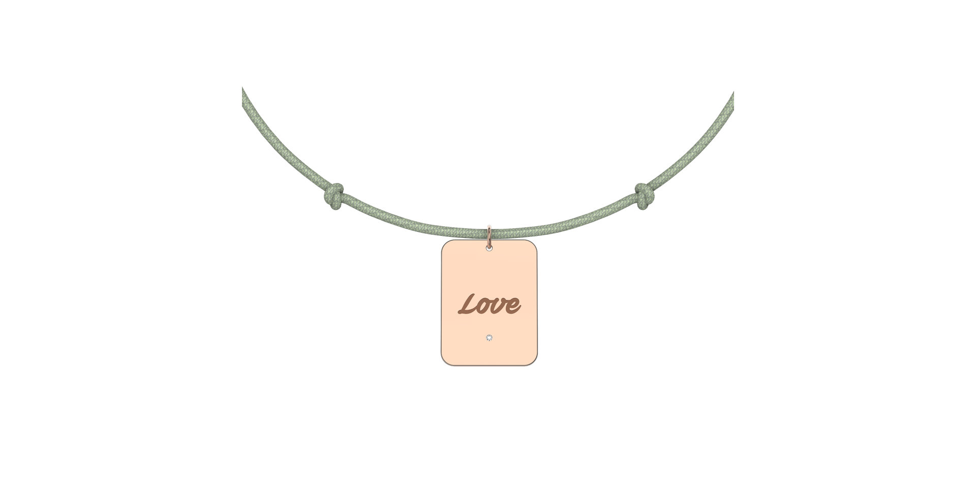 Diamond bracelet Stamp Love