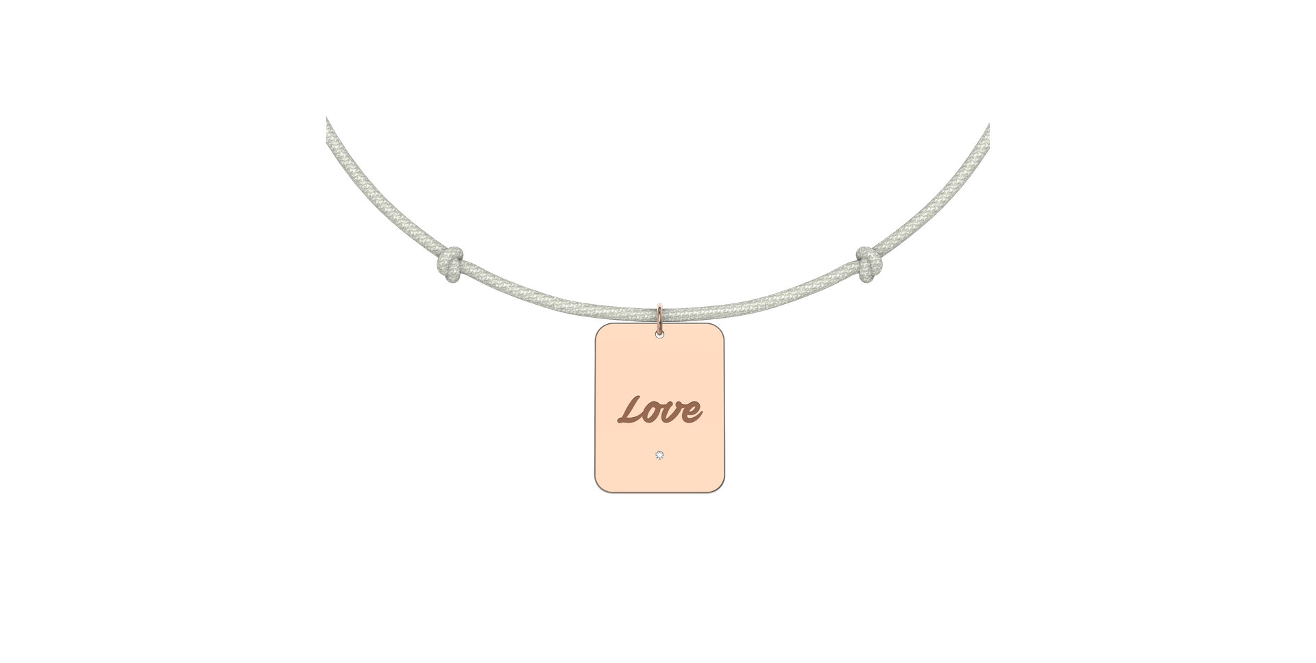 Diamond bracelet Stamp Love
