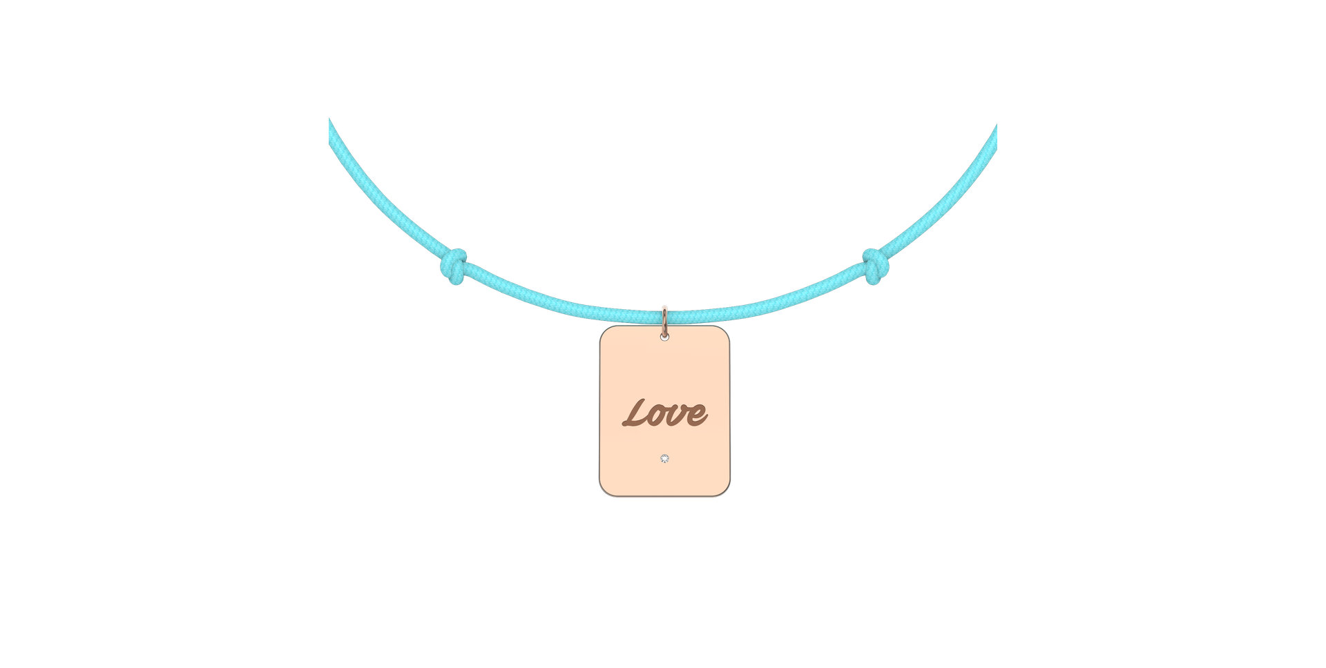Diamond bracelet Stamp Love