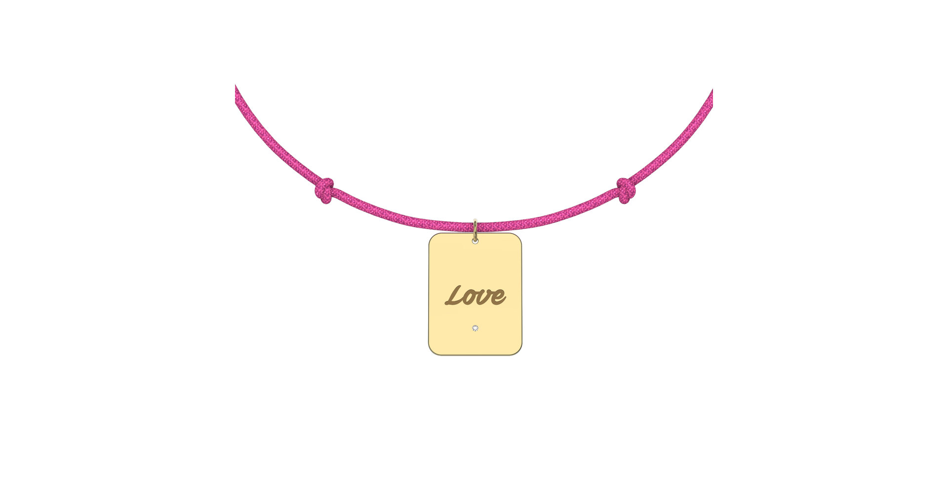 Diamond bracelet Stamp Love