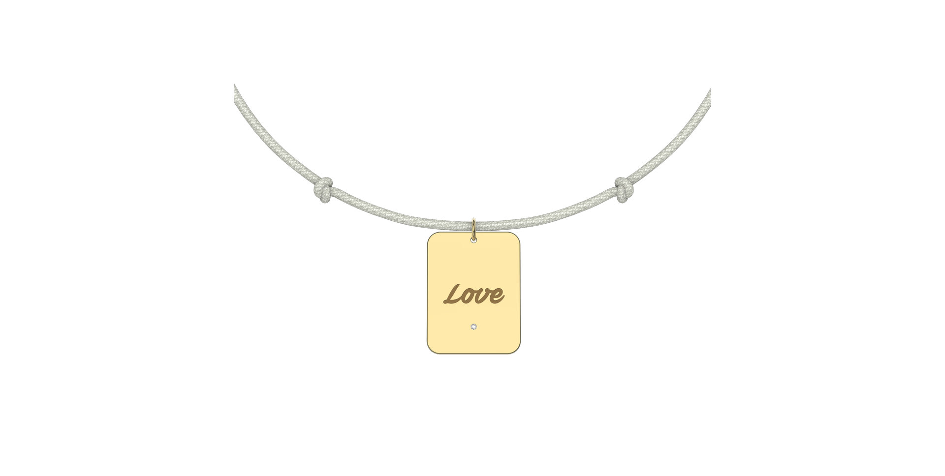 Diamond bracelet Stamp Love