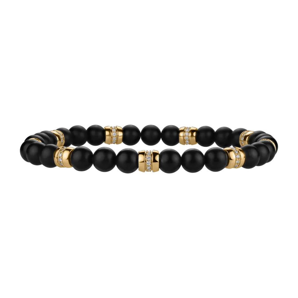Diamond braclet with Agate Neverending Style