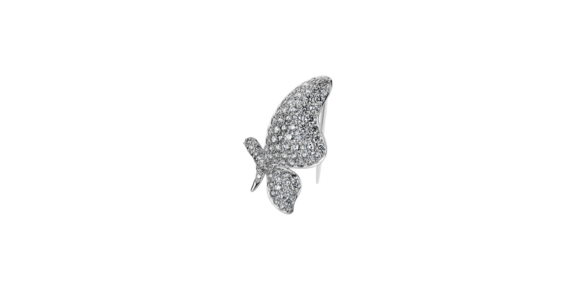 Diamond brooch Pompous Wings