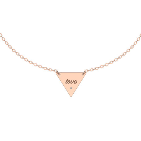 Diamond bracelet Triangle Love