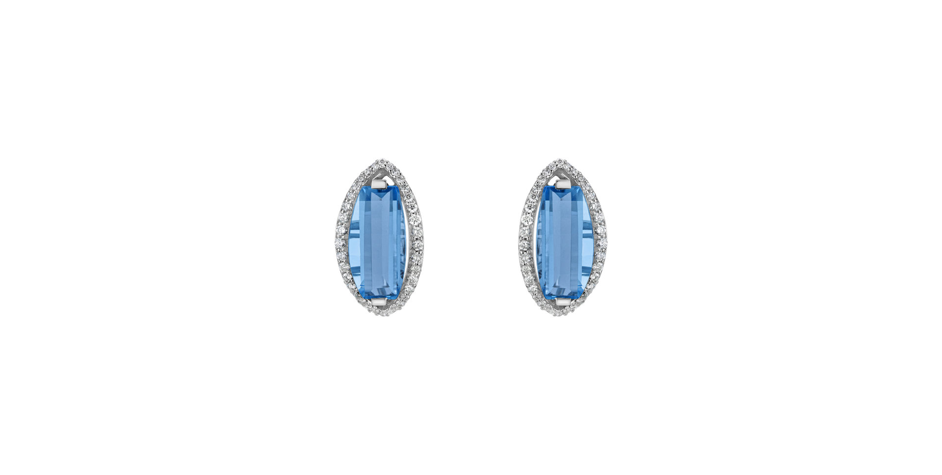 Diamond earrings with Topaz Howery