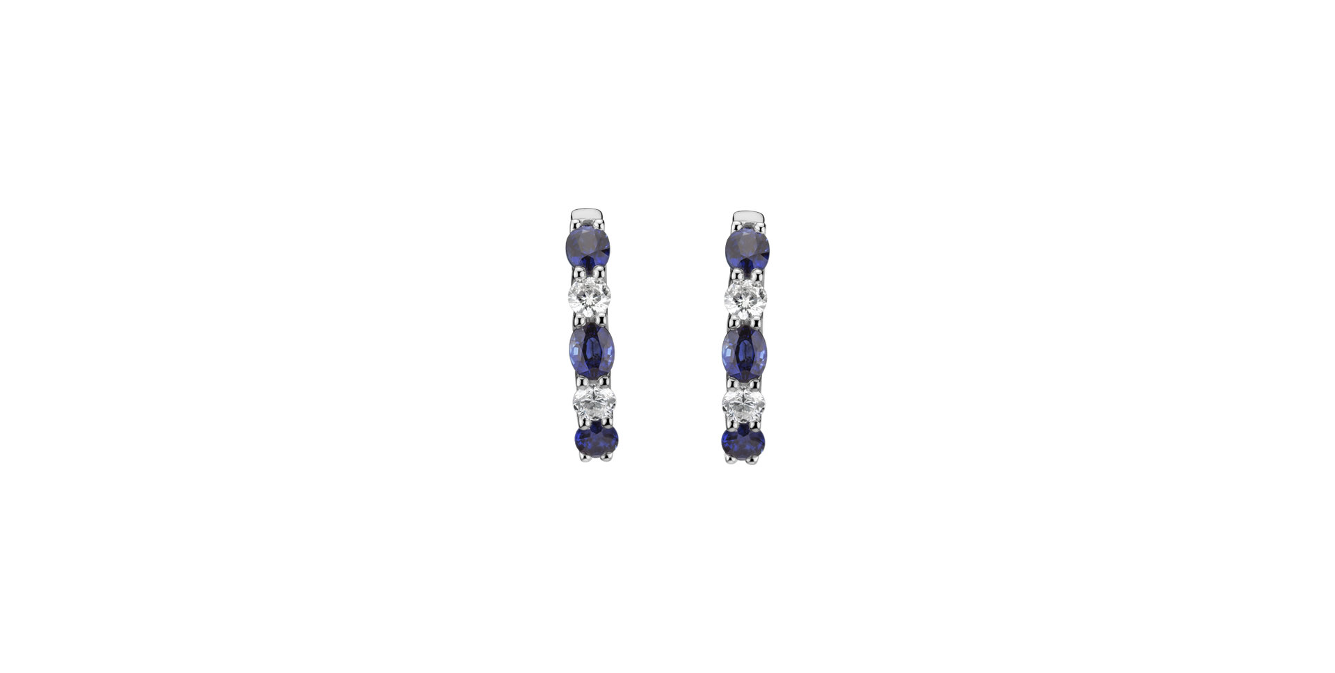 Diamond earrings and Sapphire Elysian Haven