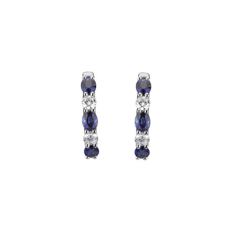 Diamond earrings and Sapphire Elysian Haven