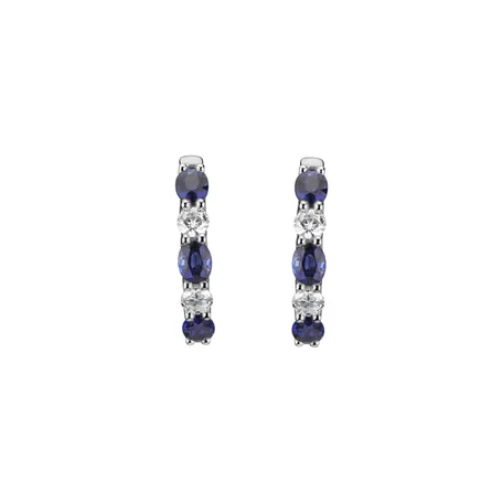 Diamond earrings and Sapphire Elysian Haven
