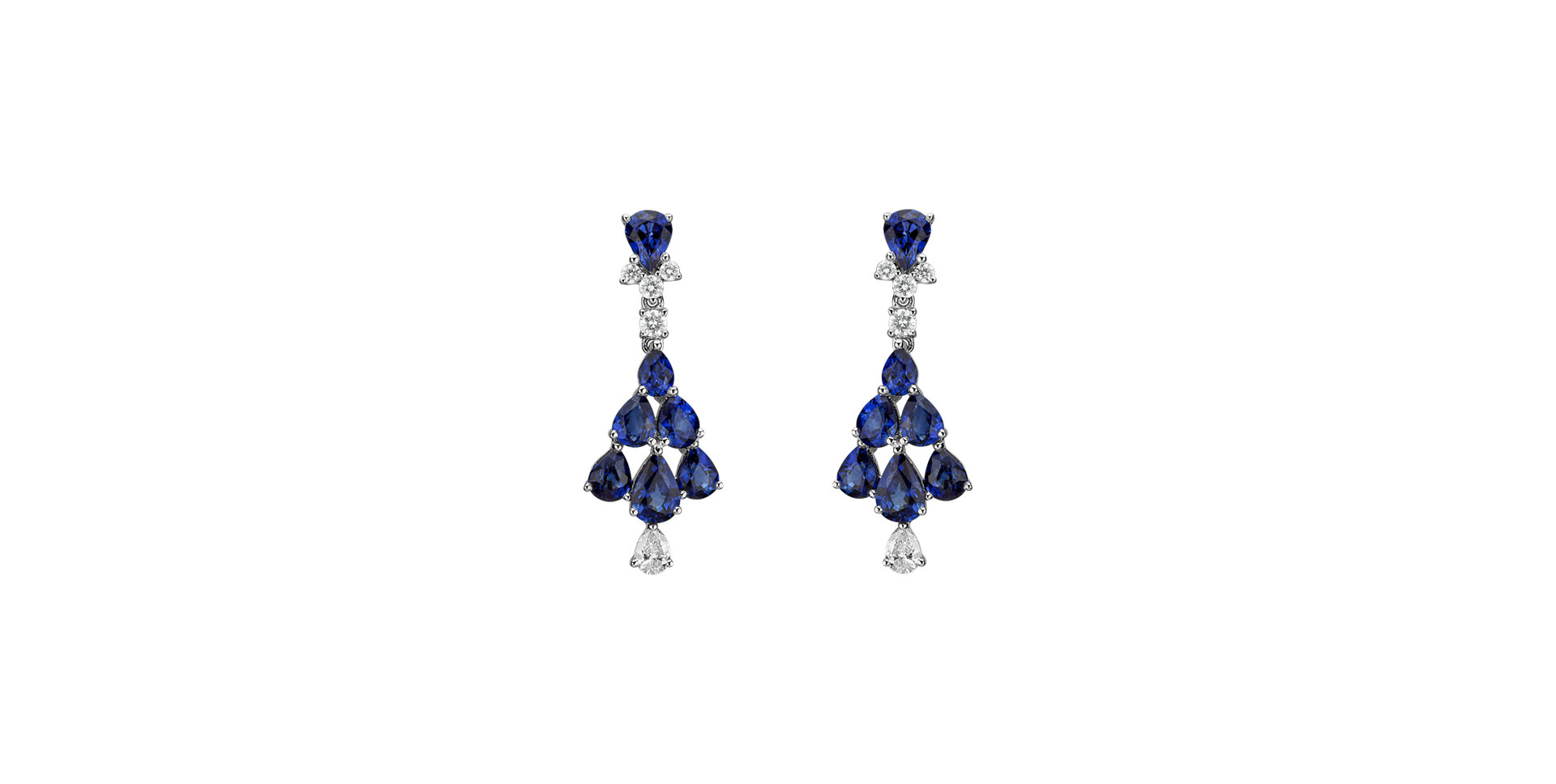 Diamond earrings and Sapphire Aristocrat Magic