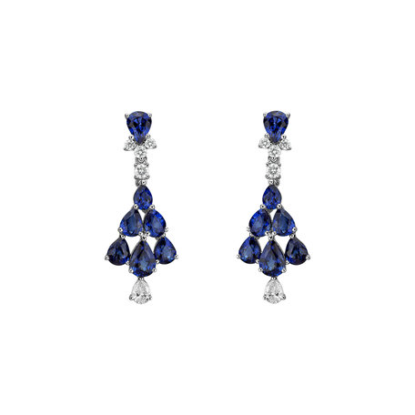 Diamond earrings and Sapphire Aristocrat Magic