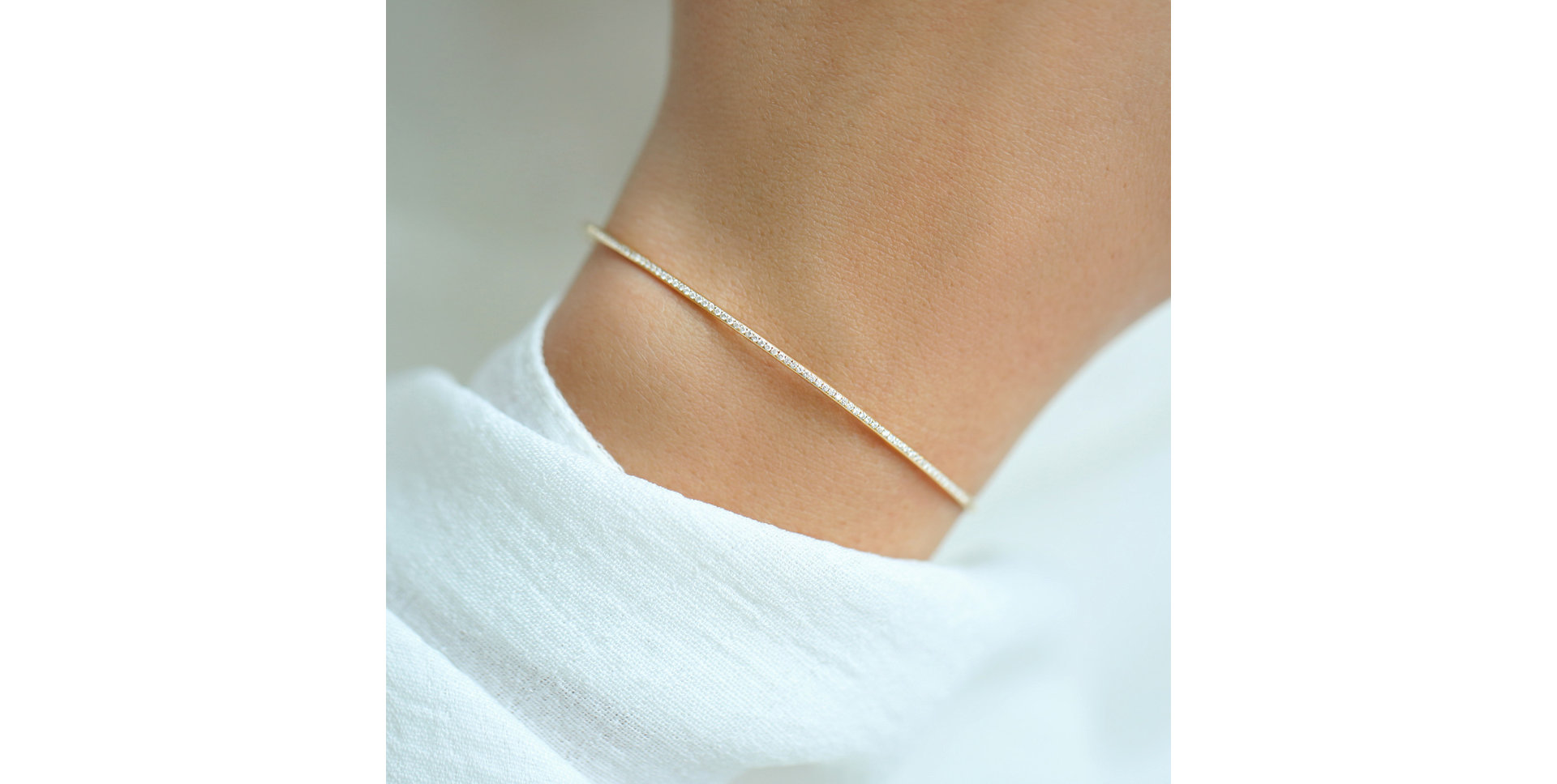 Bracelet with black diamonds Brilliant Line