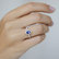Diamond ring with Tanzanite Princess Desperation3