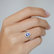 Diamond ring with Tanzanite Princess Wish3
