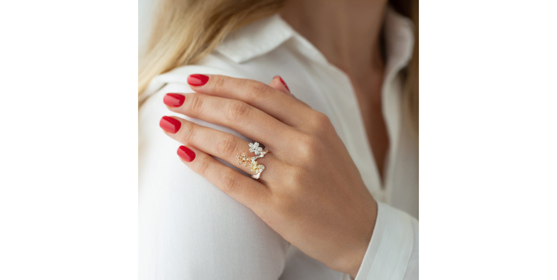 Diamond ring Flower Feeling