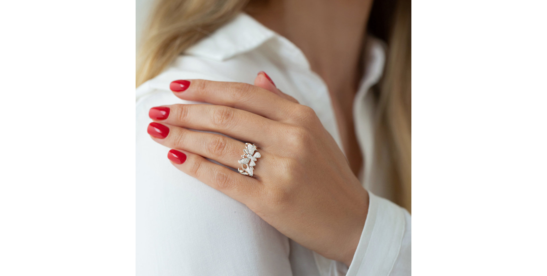 Diamond ring Lush Butterfly