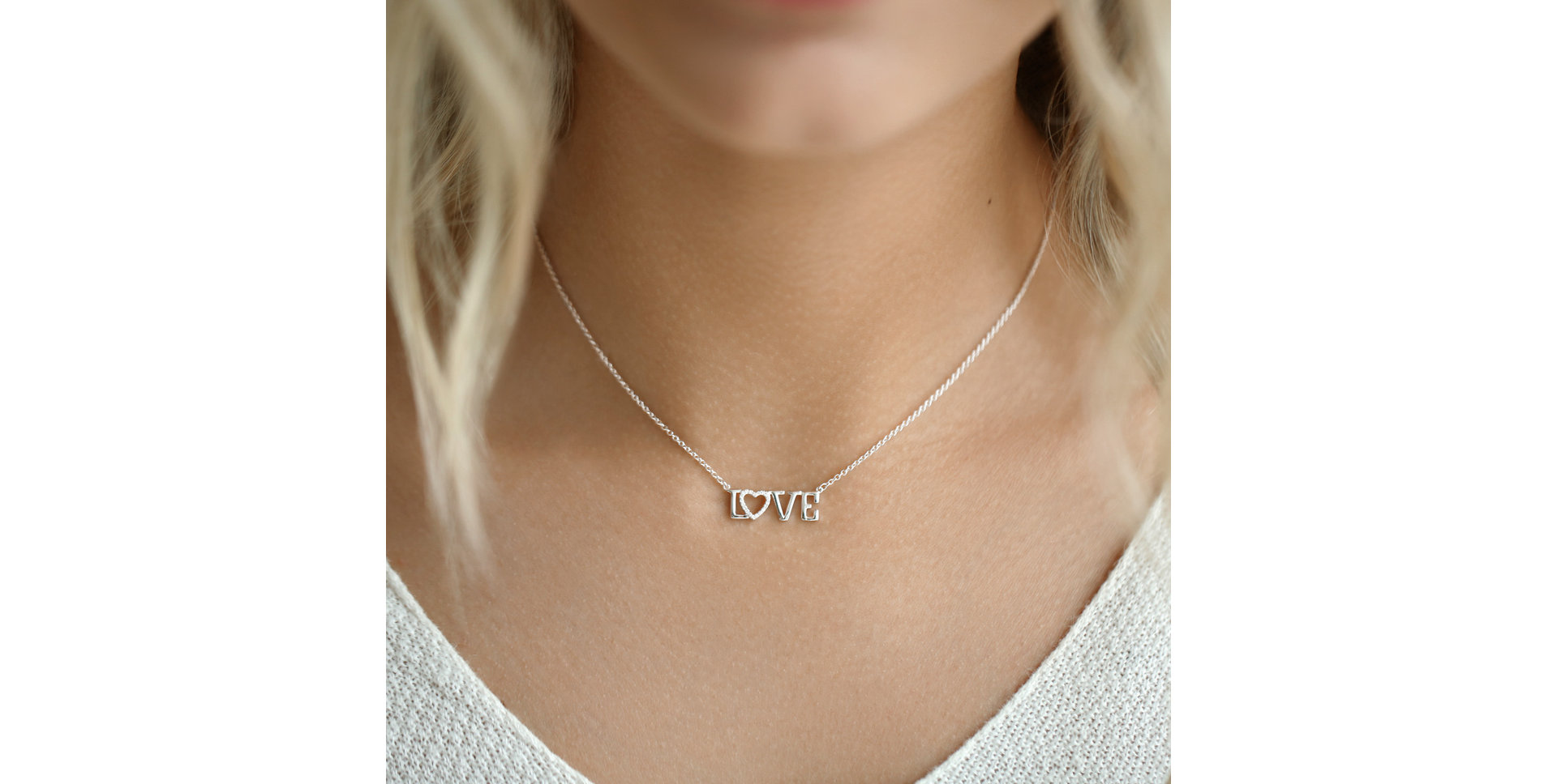 Diamond necklace Shimmer Love