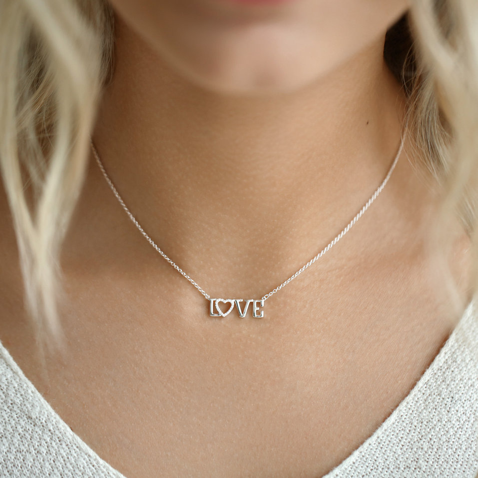 Diamond necklace Shimmer Love