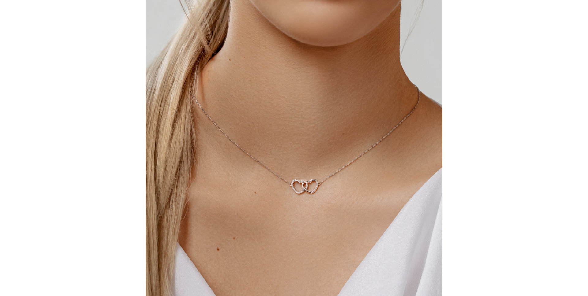 Diamond necklace Sparkling Heart