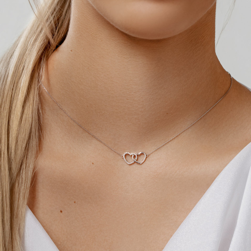 Diamond necklace Sparkling Heart