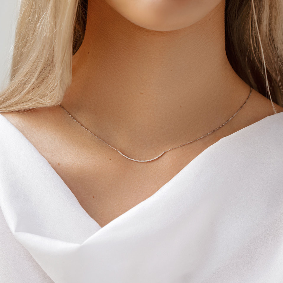 Diamond necklace Shimmer Line
