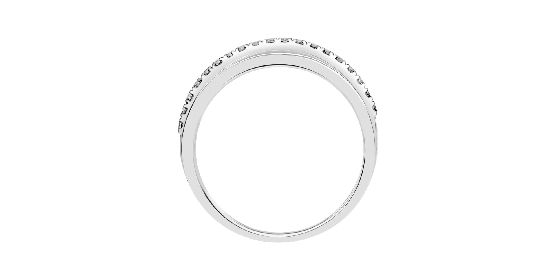 Ring with black diamonds Breathtaking Line