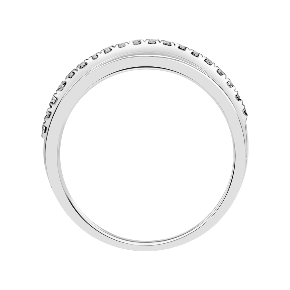 Ring with black diamonds Breathtaking Line