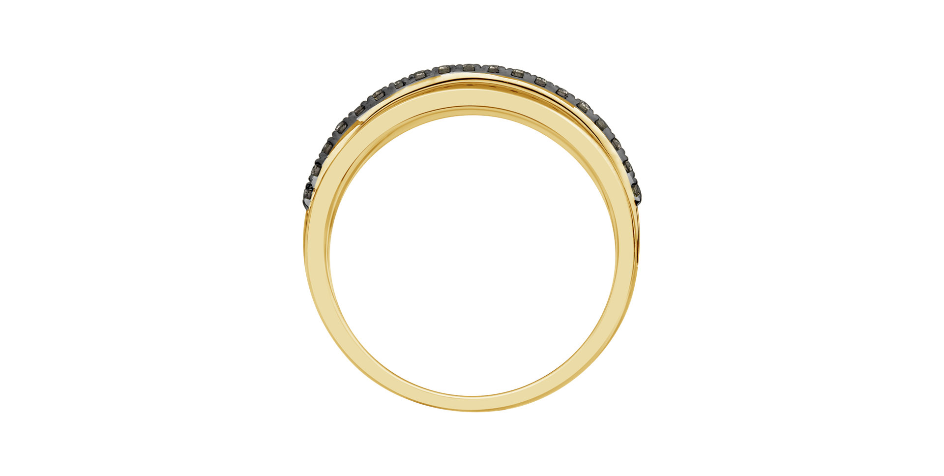 Ring with brown diamonds Breathtaking Line