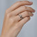Ring with black diamonds Love3