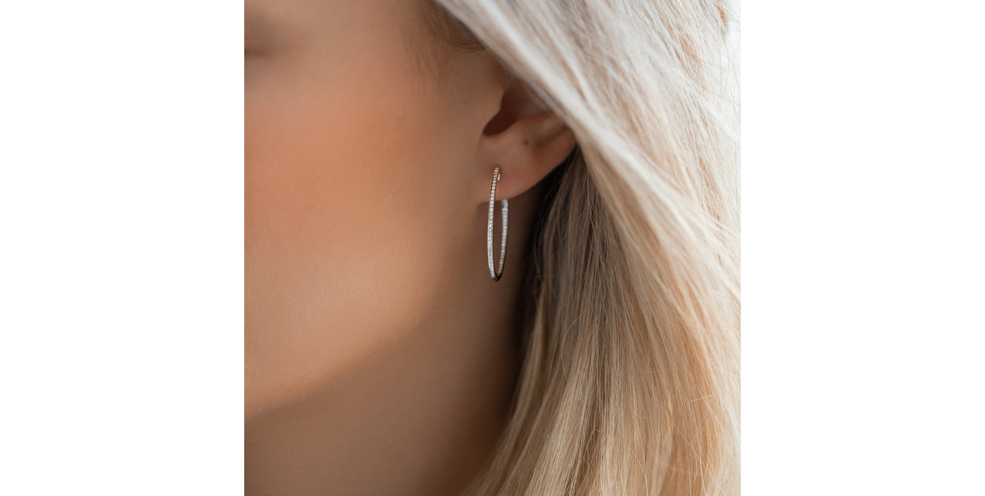 Earrings with brown diamonds Eternity Gleam