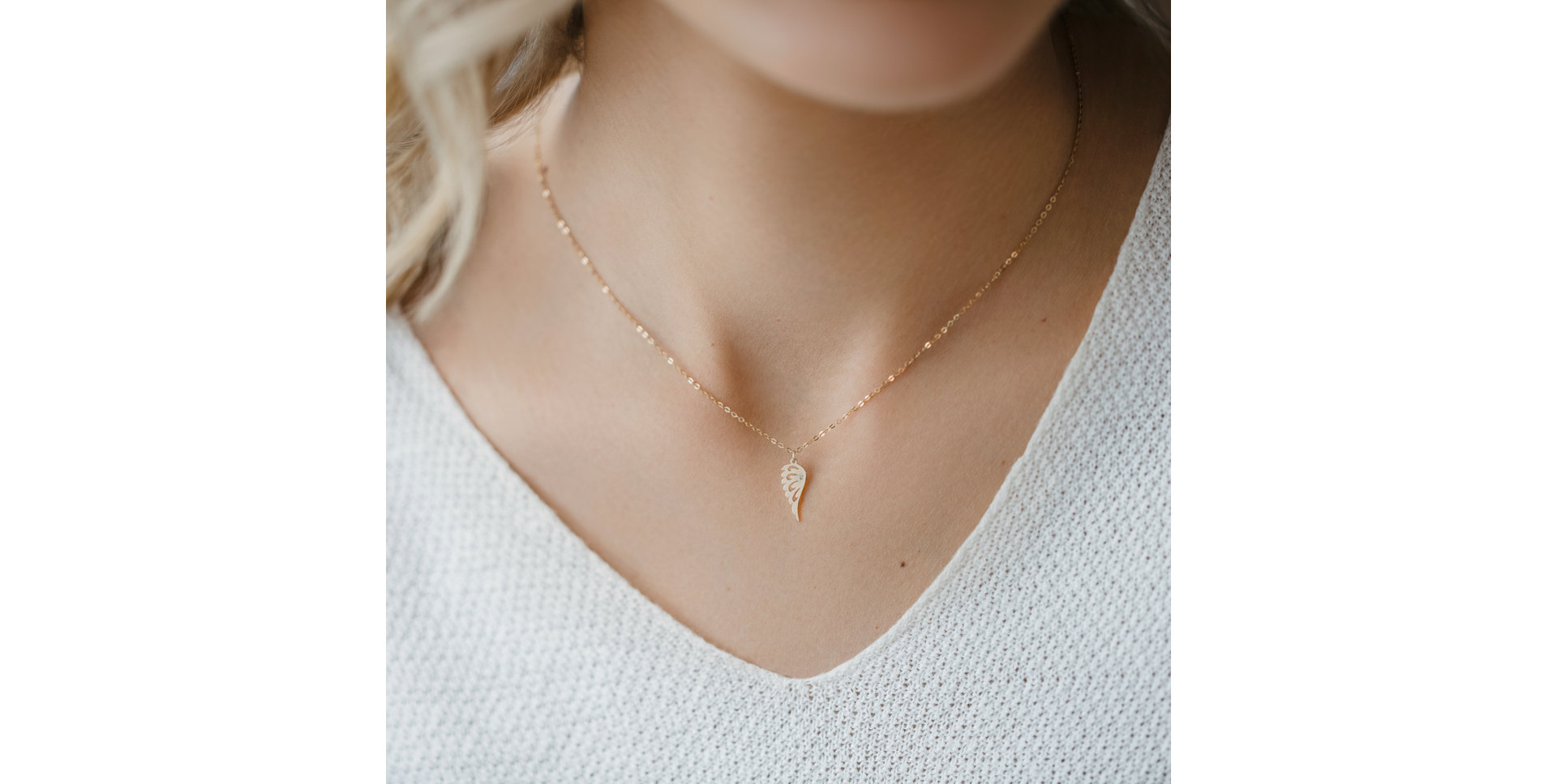 Diamond necklace Heaven Wing