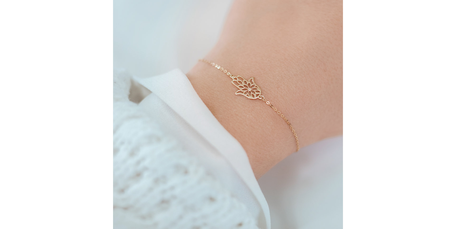 Diamond bracelet Fatima Flower