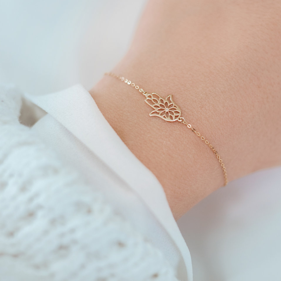 Diamond bracelet Fatima Flower