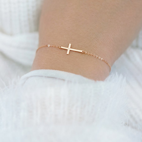 Diamond bracelet Little Cross
