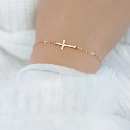 Diamond bracelet Little Cross