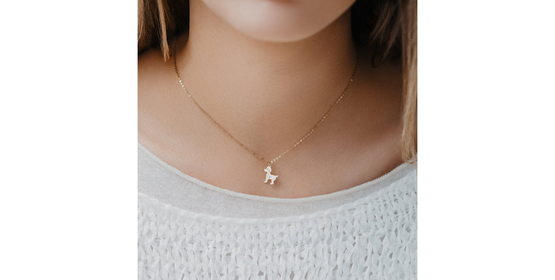 Diamond necklace Puppy