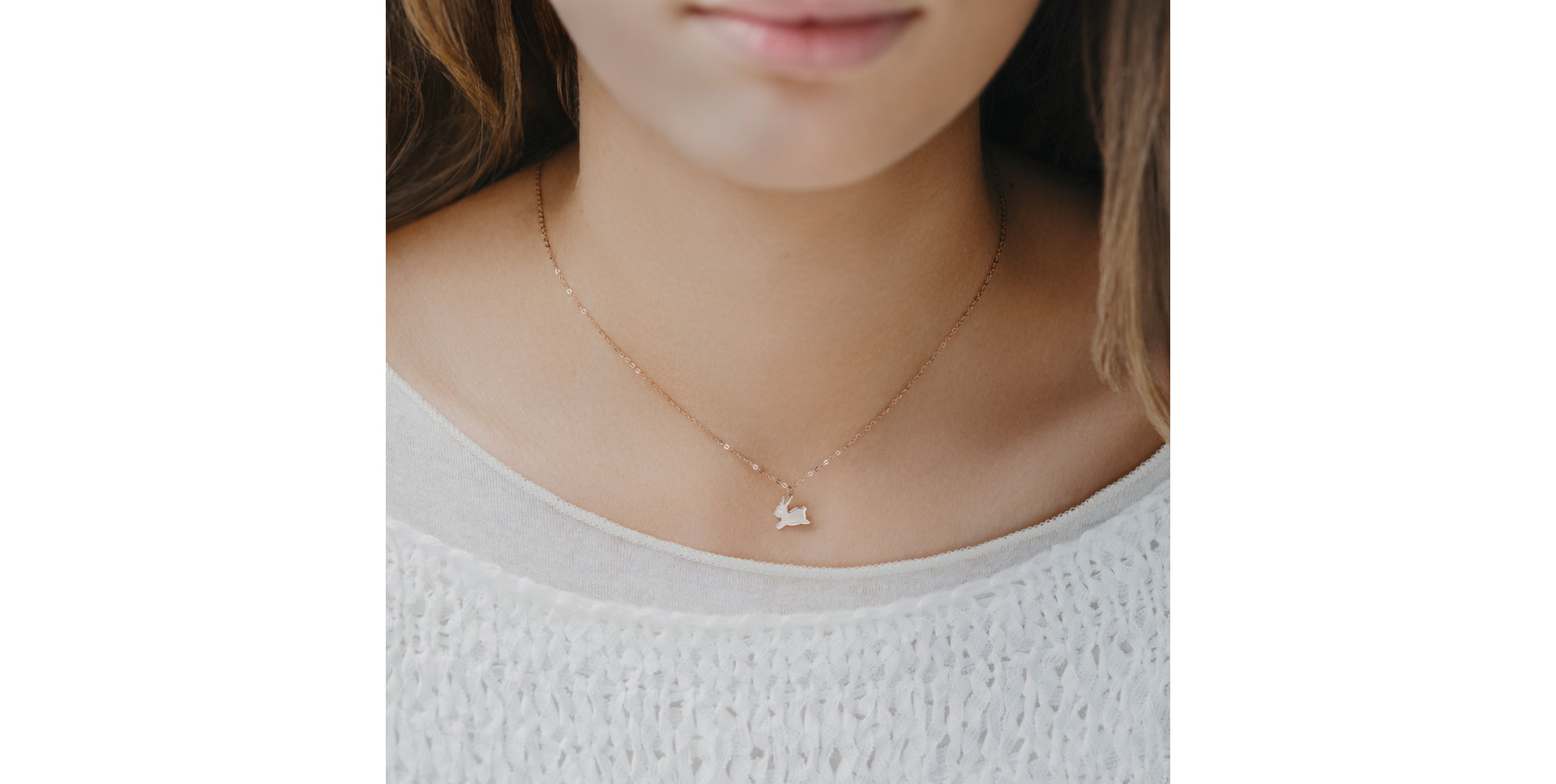 Diamond necklace Bunny