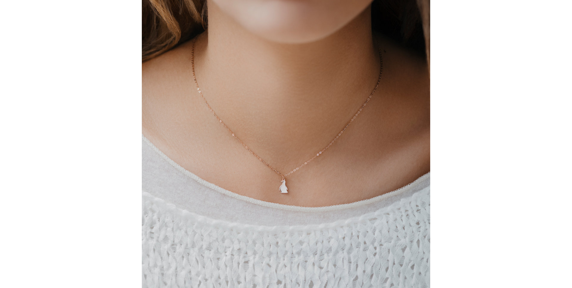 Diamond necklace Little Penguin