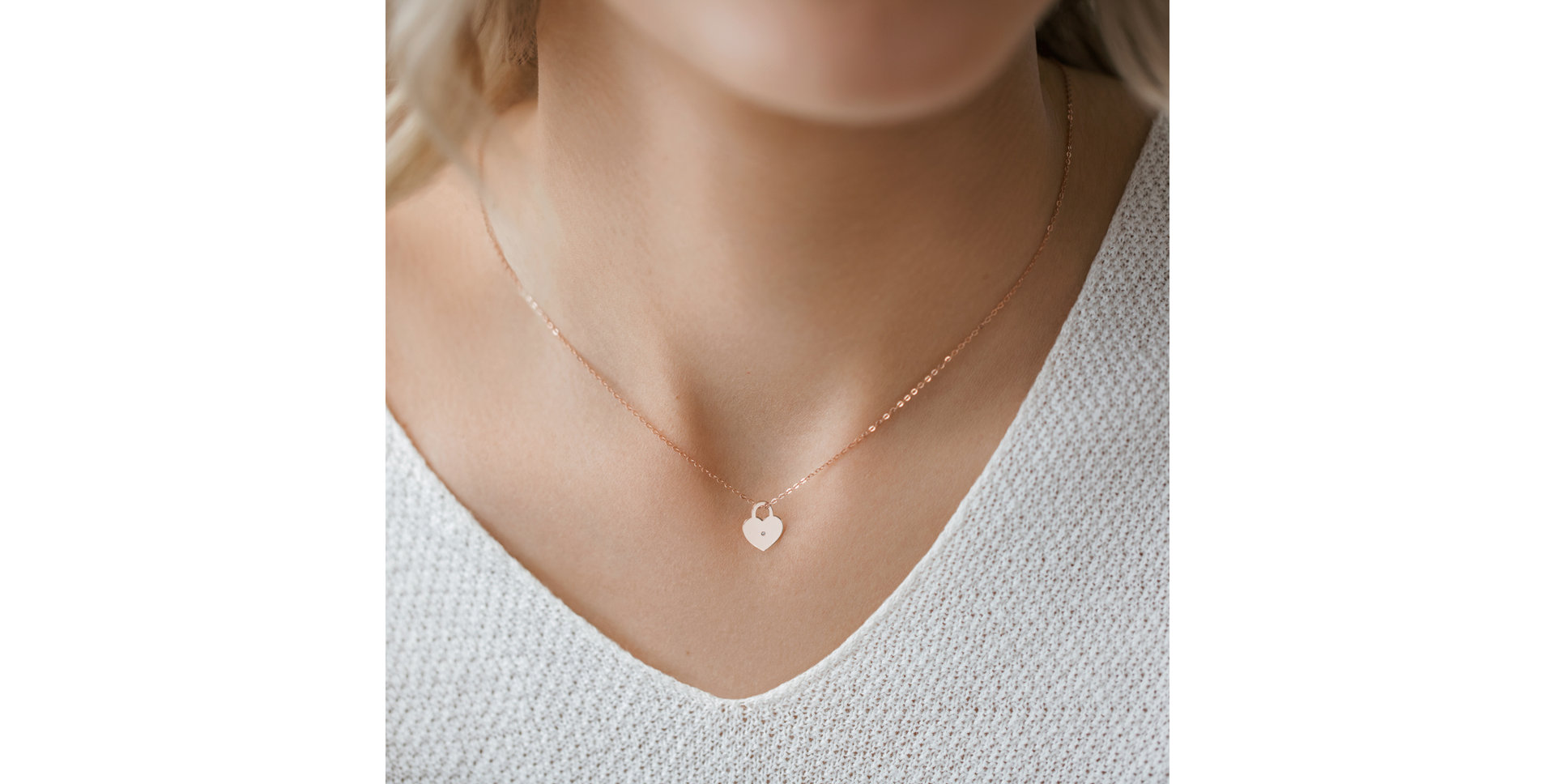 Diamond necklace Love Lock