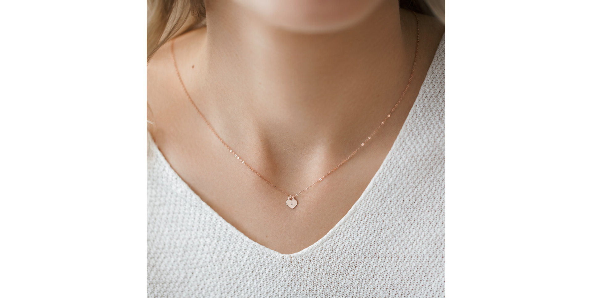 Diamond necklace Little Love Lock
