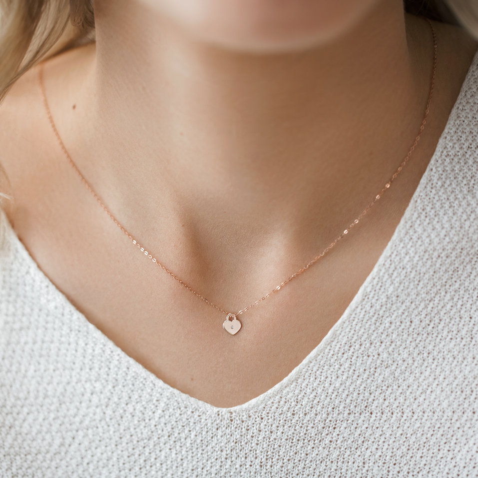 Diamond necklace Little Love Lock