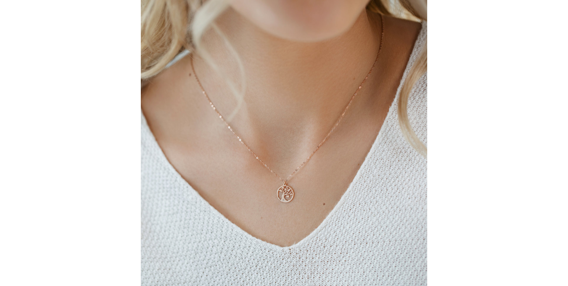 Diamond necklace Tree of Life