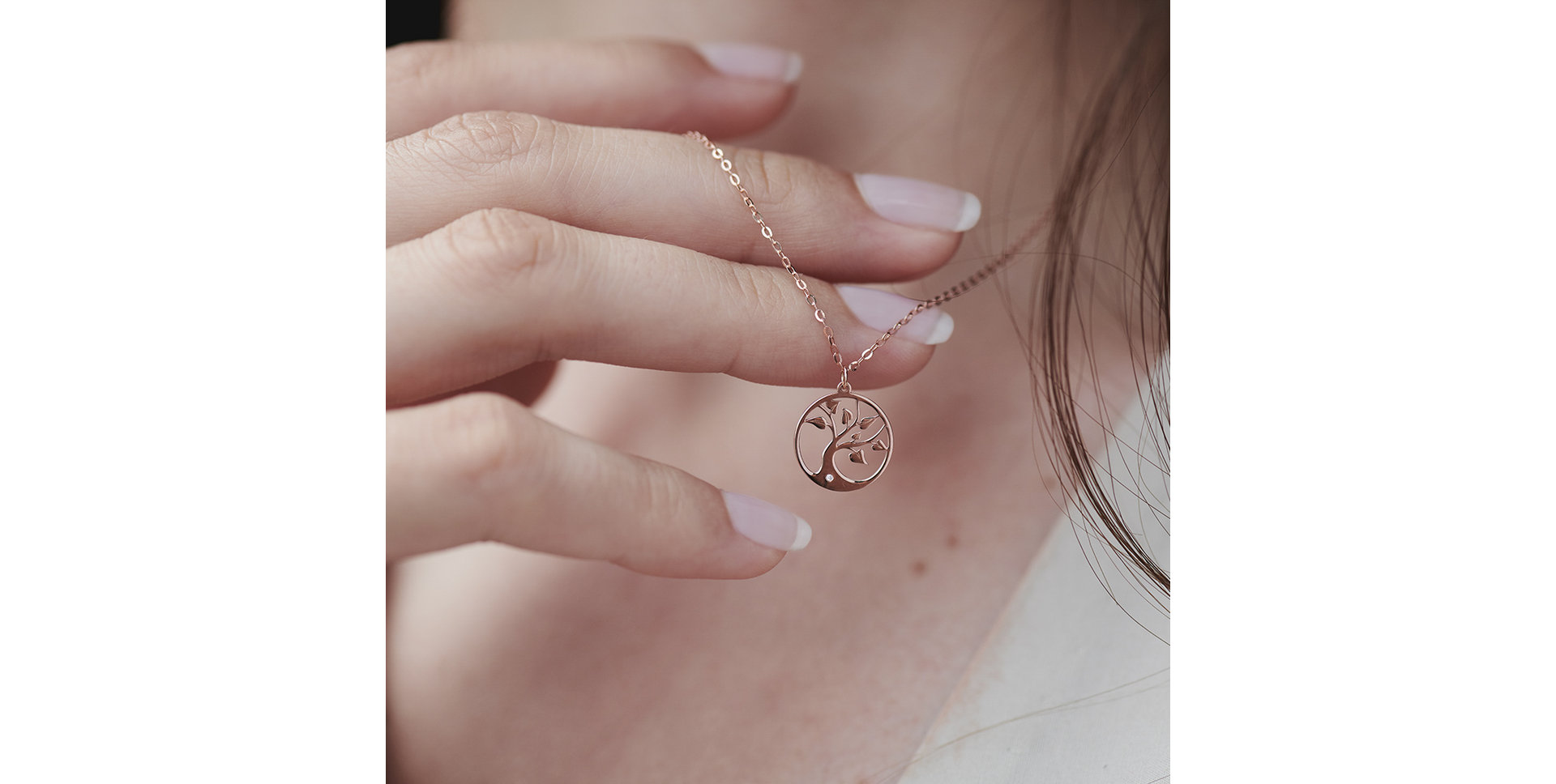 Diamond necklace Tree of Life