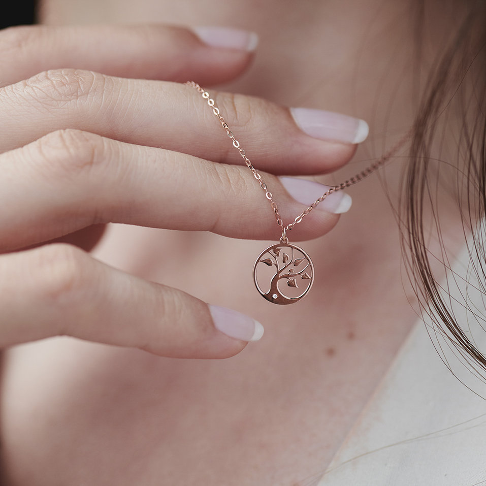 Diamond necklace Tree of Life