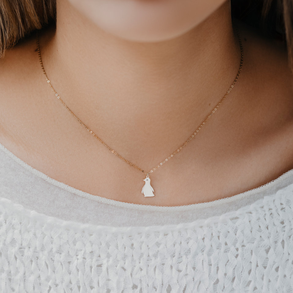 Diamond necklace Penguin