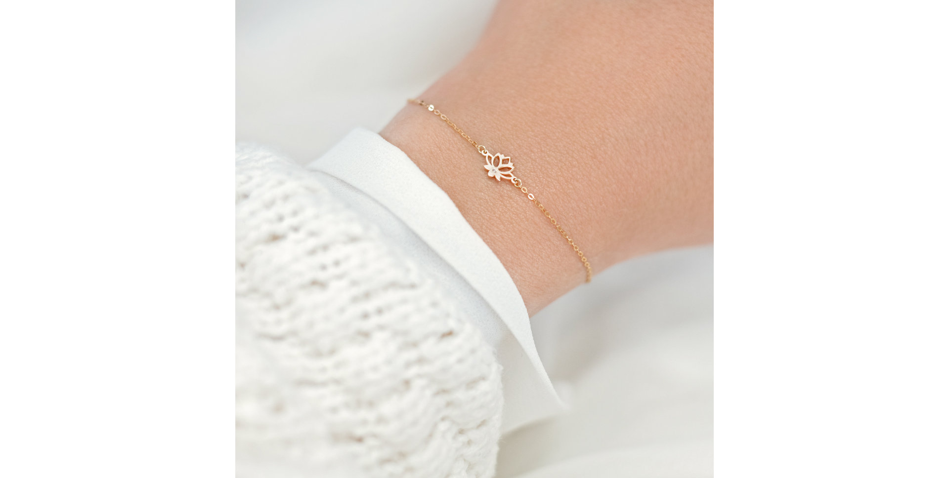 Diamond bracelet Little Lotus